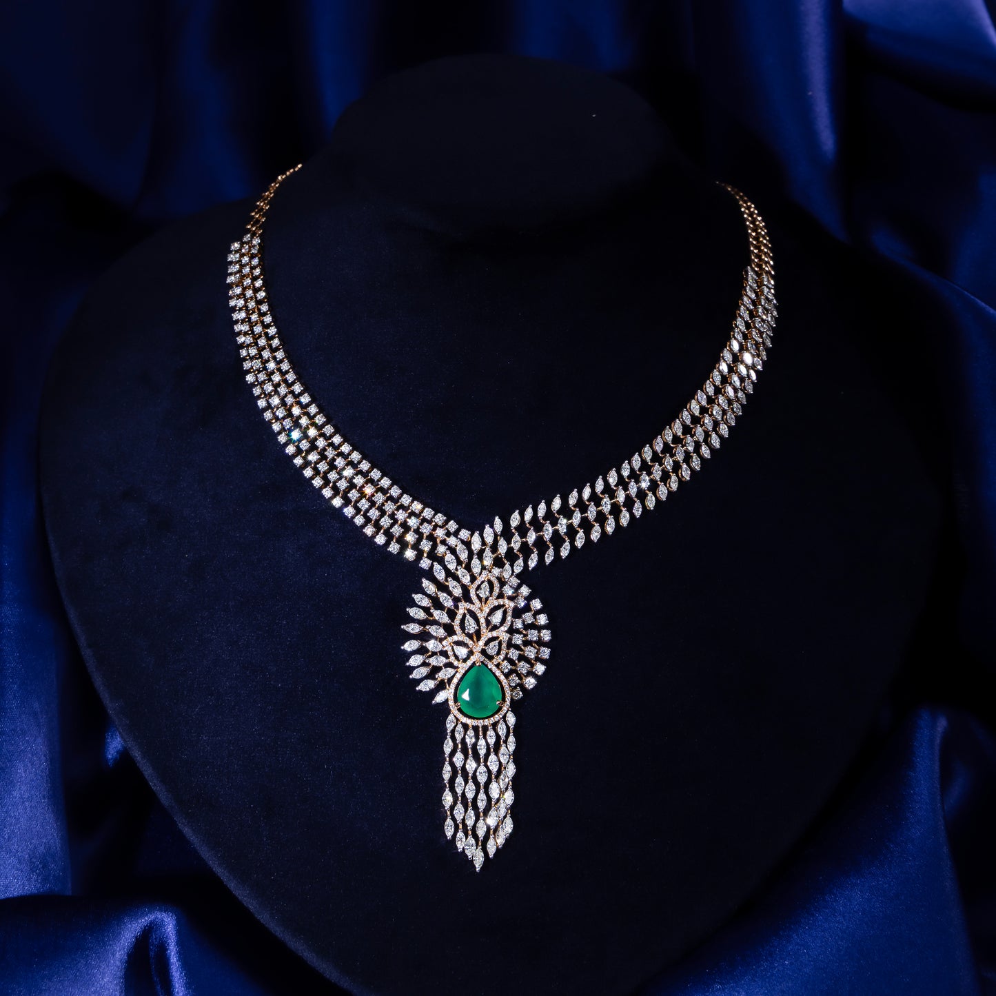 18KT Grand Bridal Diamond Necklace For Women